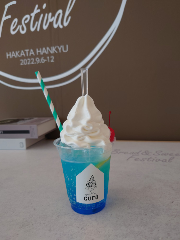 GUFOのクリームソーダ＠博多阪急催事