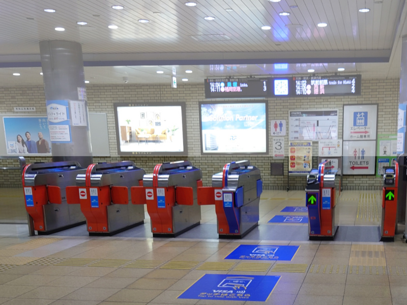 福岡市地下鉄の改札