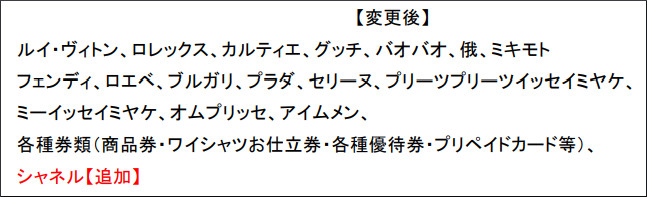 博多駅商店連合会 加盟施設共通「ショッピングチケット」の利用不可店舗