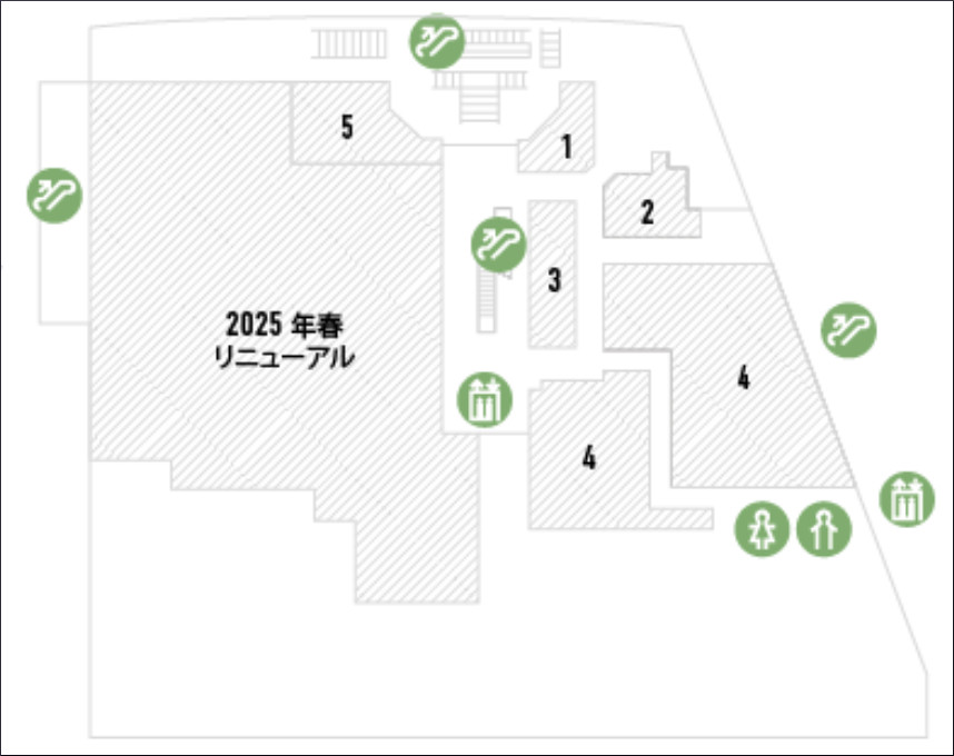 ソラリアプラザ地下1Fのリニューアル工事