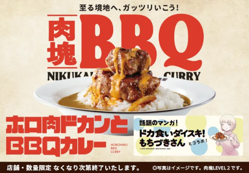 カレーハウスCoCo壱番屋「ホロ肉ドカンとBBQカレー」