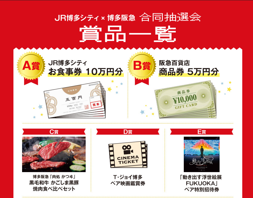 JR博多シティ×博多阪急 合同抽選会