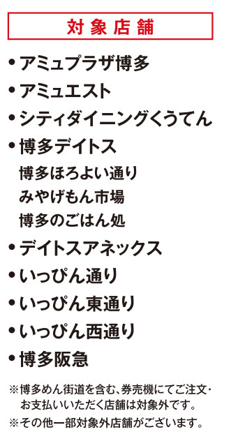 JR博多シティ×博多阪急 合同抽選会