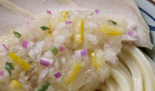 丸亀製麺『柑橘香る ねばとろ鶏ぶっかけうどん』