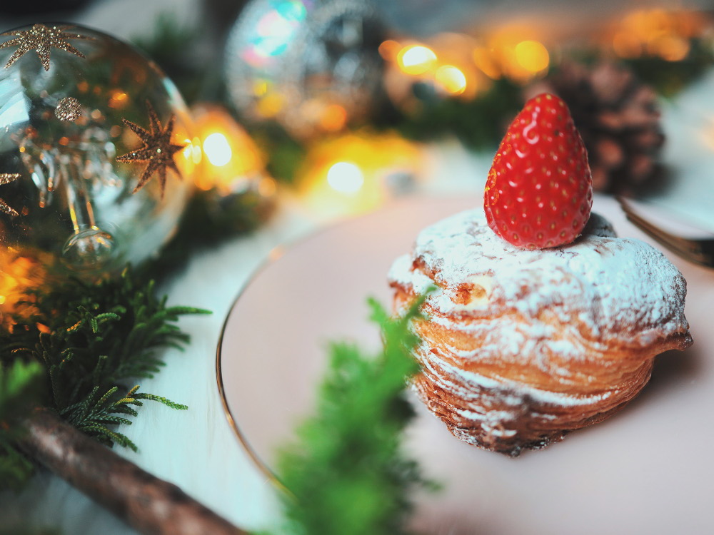 クリスマスと小さなケーキ