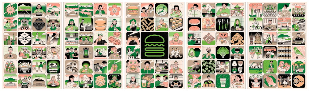 シェイク シャック 博多店(SHAKE SHACK Hakata)アートワーク