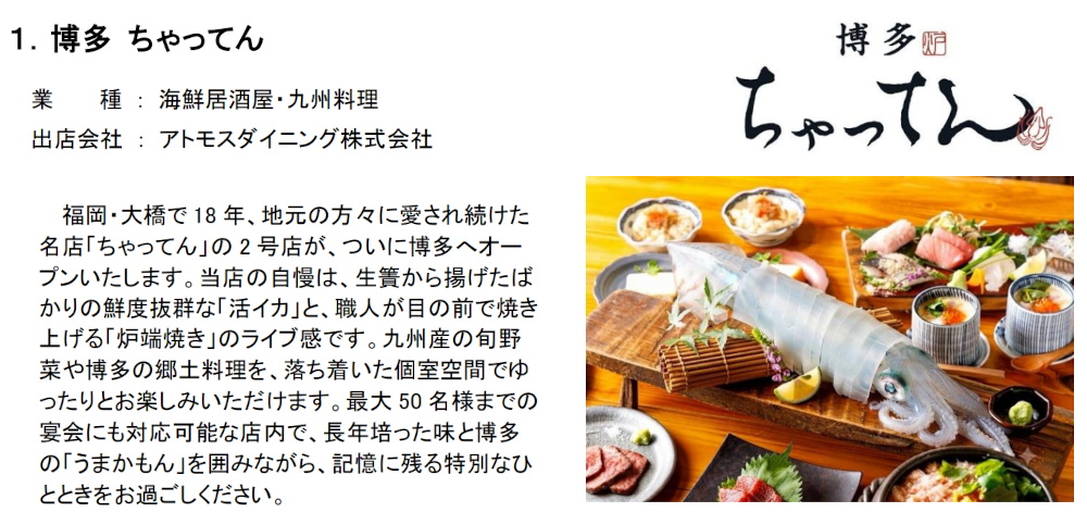 「ＶＩＥＲＲＡ（ビエラ）博多テラス」博多 ちゃってん